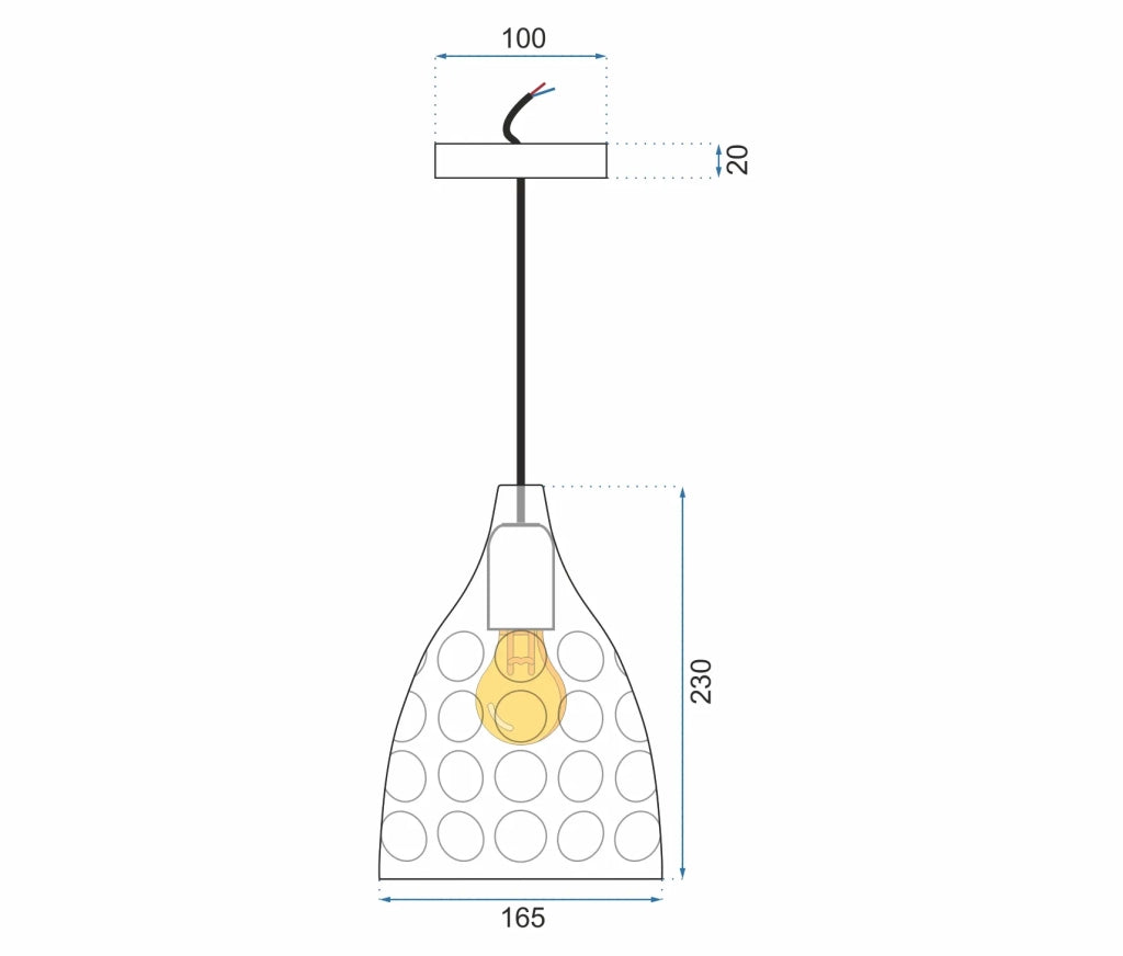 Lampada Pensile Rispecchiata Silver APP278-1CP