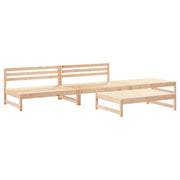 Set Salotto da Giardino 4 pz | Set di Mobili da Esterno in Legno Massello di Pino