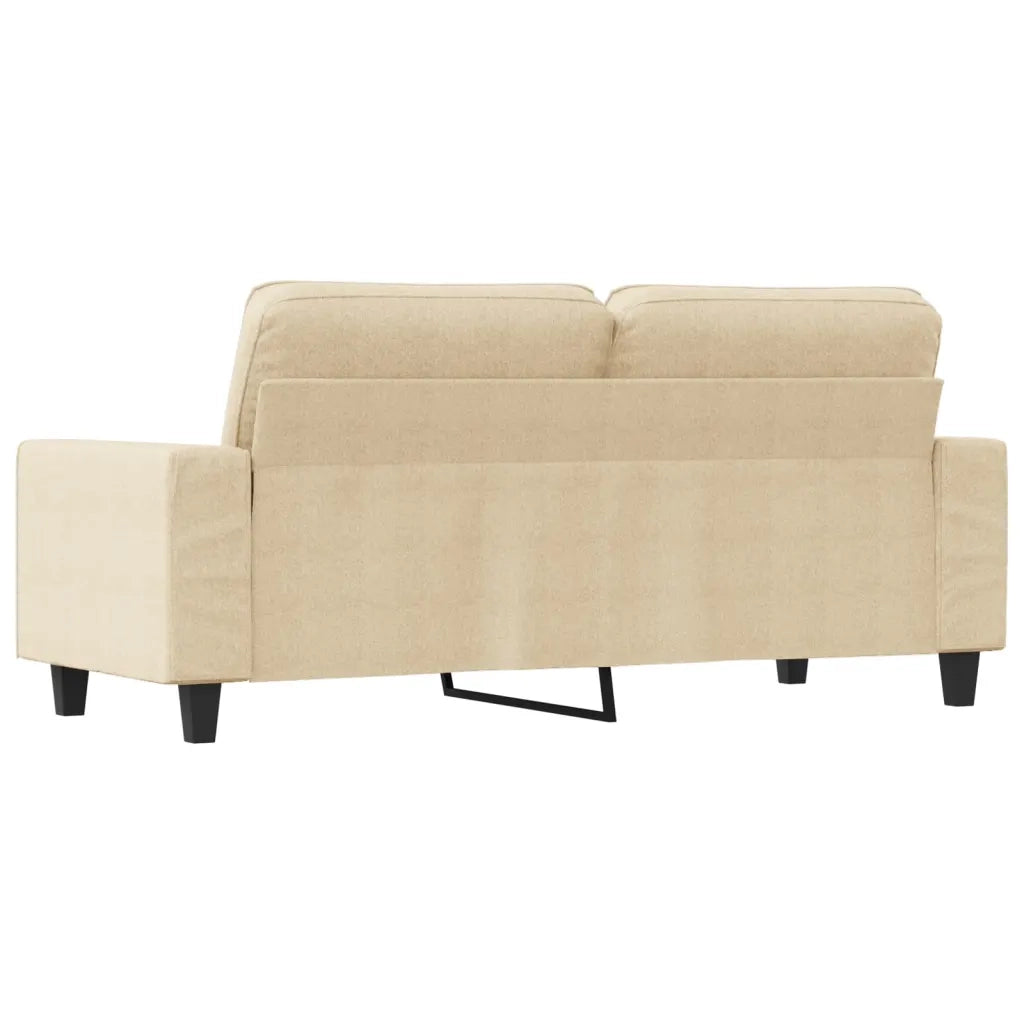Divano a 2 Posti-Sofa 2 Posti Crema 140 cm in Tessuto 809014