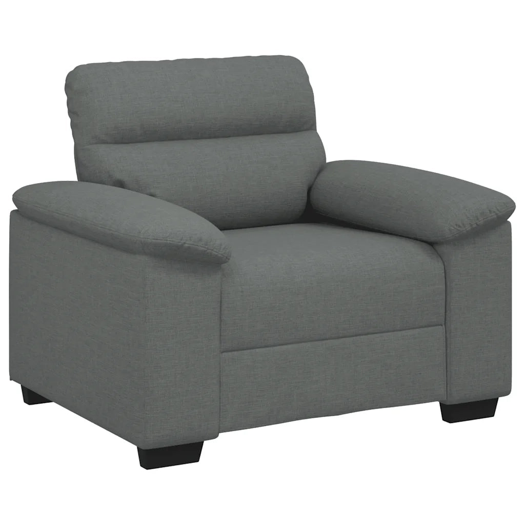 Poltrona Grigio Scuro 100x81x84 cm in Tessuto 4105288