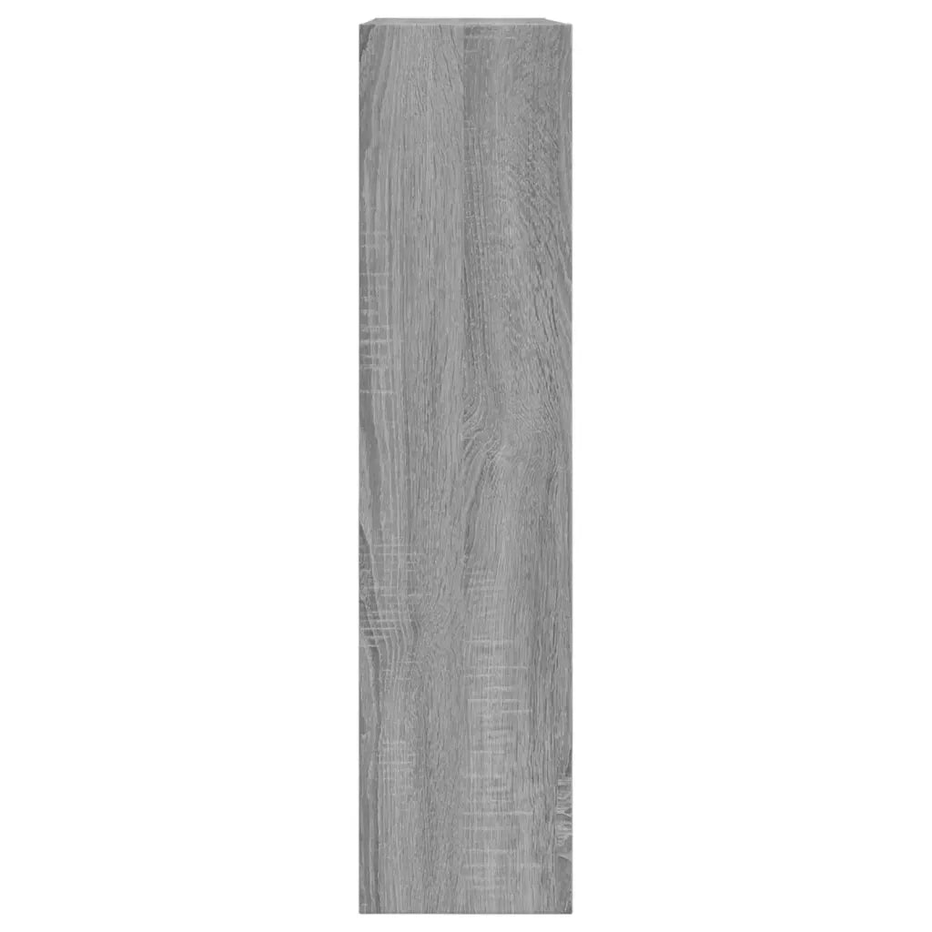 Scarpiera-Scaffale per scarpe Grigio Sonoma 80x21x87,5 cm in Legno Multistrato