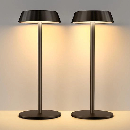 Lampada da Notte - Lampada per Lampada da Notte a Controllo Toccato Senza Fili 3 Colori Regolabile a Distanza Portatile Ricaricabile Lampada da Tavolo per Camera da Letto e Sala 2 Pezzi Lampada LED da Tavolo