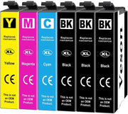 Inchiostro per Stampante 405XL compatibile con Stampanti Epson - 6 Pacchi