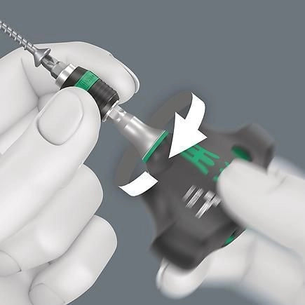 Wera 05023471001 Kraftform Kompakt 400 RA Set di Giraviti a Cricchetto con Impugnatura a T 17 Pezzi Tecnologia Rapidaptor Colore Nero Verde