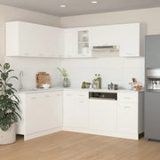 Set Armadi da Cucina 11 pz Lyon Bianco in Truciolato 3067665