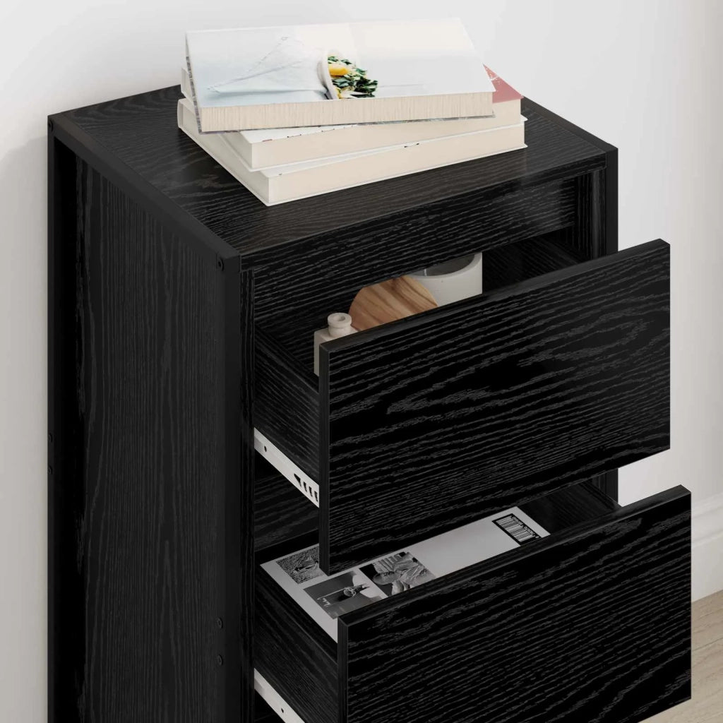 Credenza Rovere Nero 42 x 36 x 75.5 cm Legno multistrato 886546