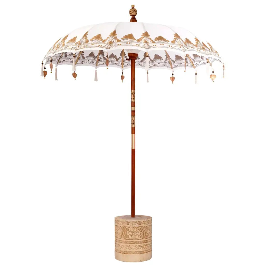 Parasol Balinese 260 2 pcs Crema Cotone e legno massello 3356888