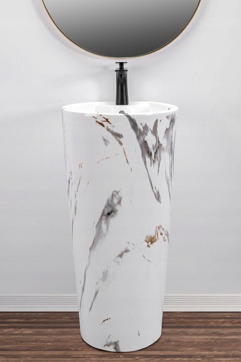 Lavabo Monolitico Blanka Marble