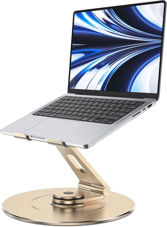 Standaard per Computer Portatile con Regolazione di Altezza, 300% di Stabilità, Qualità Militare, Struttura in Alluminio e Antisfregamento