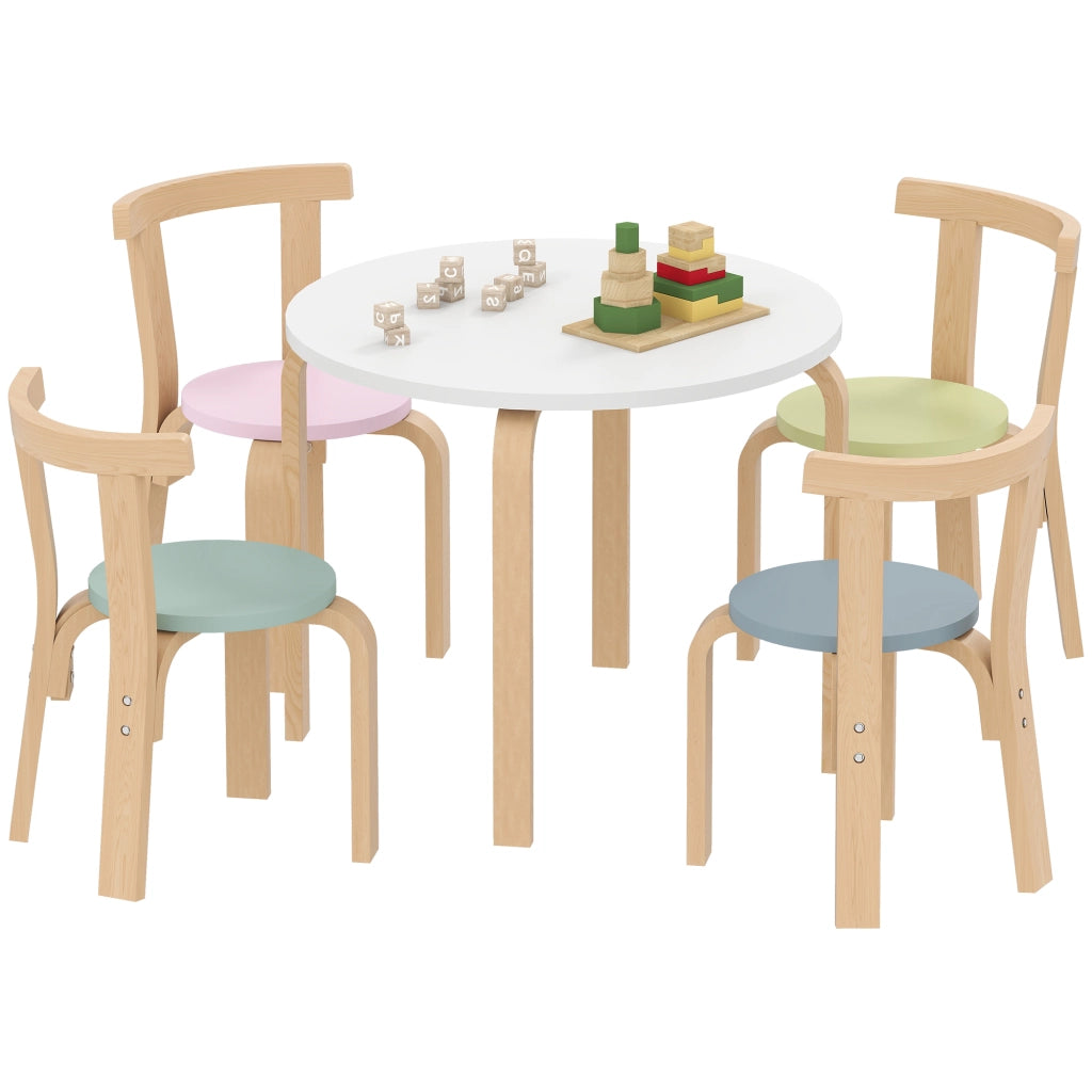 Set sedie e tavolo bambini ¨C Minimal ¨C legno colorato