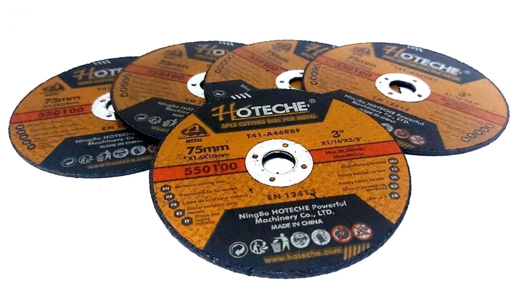 5 PEZZI DISCO ABRASIVO DA TAGLIO FERRO 75MM 1.6x10MM ULTRA SOTTILE Art. 550100