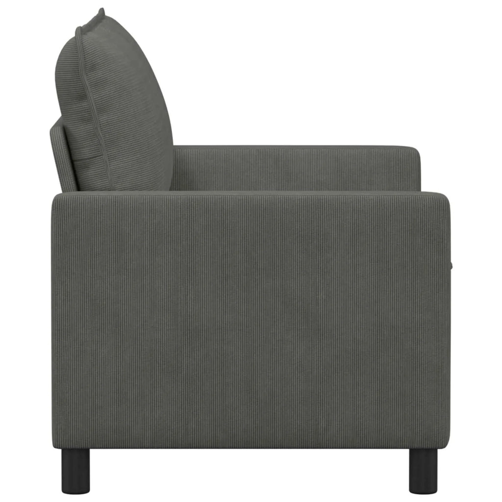 Divano Grigio Scuro 126 x 81 x 87,5 cm Tessuto 42028814