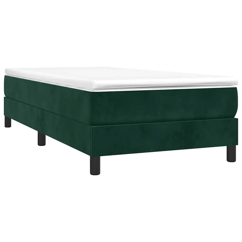 Giroletto a Molle Verde Scuro 90x190 cm in Velluto cod mxl 58517