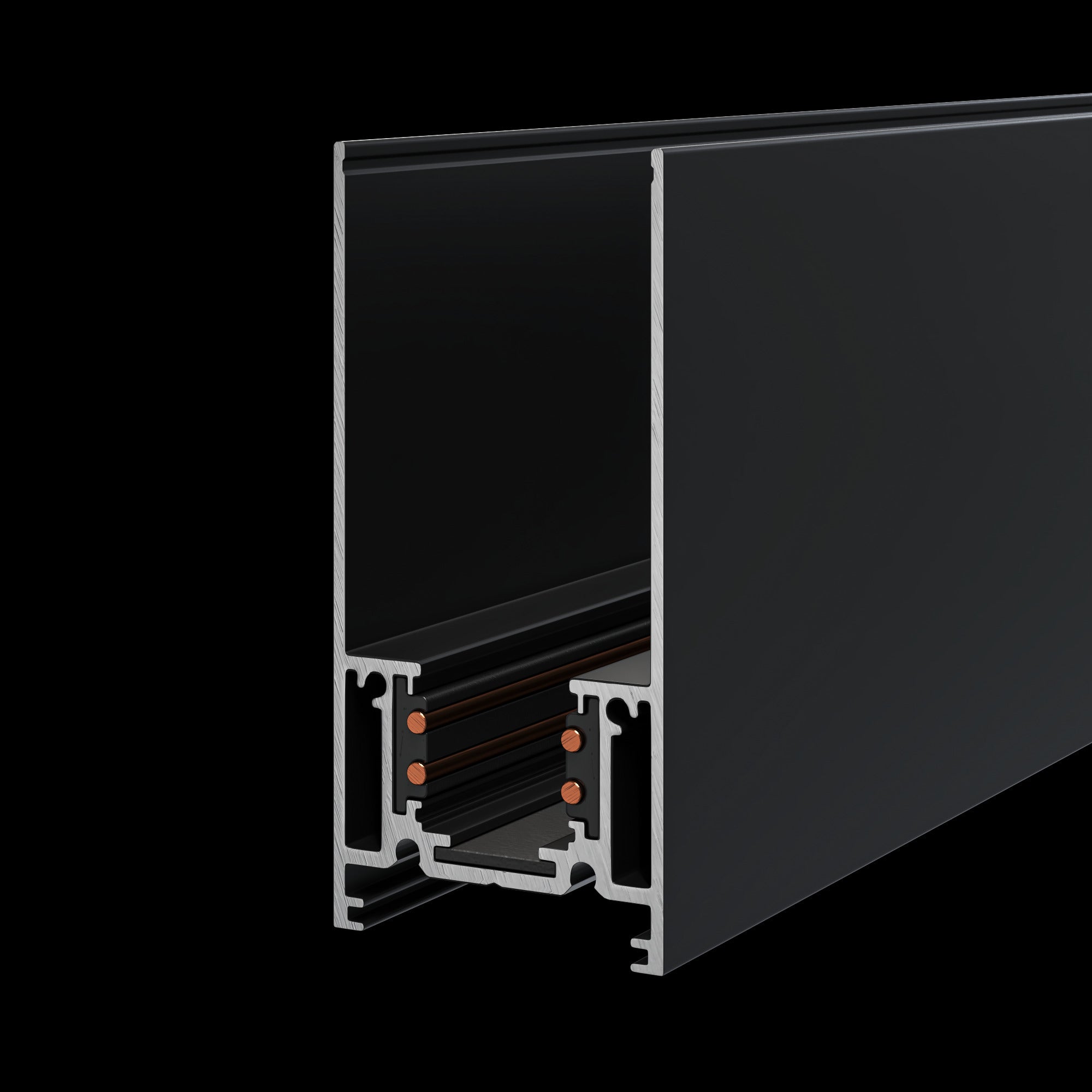 Barra Magnetica 200 cm per Sistema Illuminazione Binario  Nero