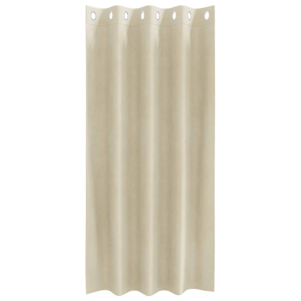 Tende oscuranti 2 pcs Crema 140 x 175 cm Velluto 4107179