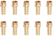 Connettori aeri 10 pezzi - Acciaio inossidabile - Esterno/Bagni - Piscine/Vasi - Compresse aerei - 1/4 Pollici - 31mm Lunghezza - Valvole di scarico