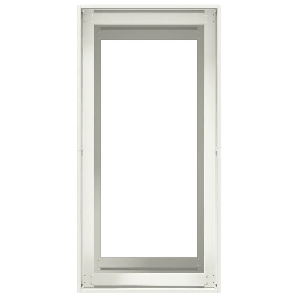 Fioriera-Vaso-Contenitore per Piante Bianca 40x80x80 cm in Acciaio