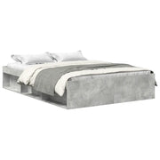 Letto matrimoniale | Letto per adulti | Giroletto Grigio Cemento 135x190 cm Double