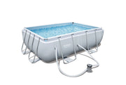 PISCINA C/TELAIO BESTWAY 56629 POWER STEEL 282x196x84H
