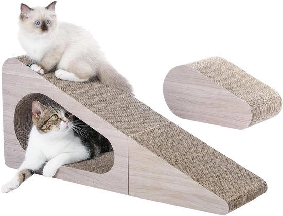 Pannello per gatti - Pannelli da gatto pieghevoli con pallina 71 cm, 2-in-1 - Krabbastri in cartone
