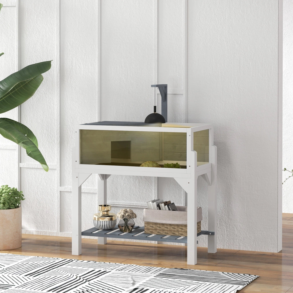 Terrario per Tartarughe ¨C zephmum ¨C Grigio 84.5x47.5x90 cm