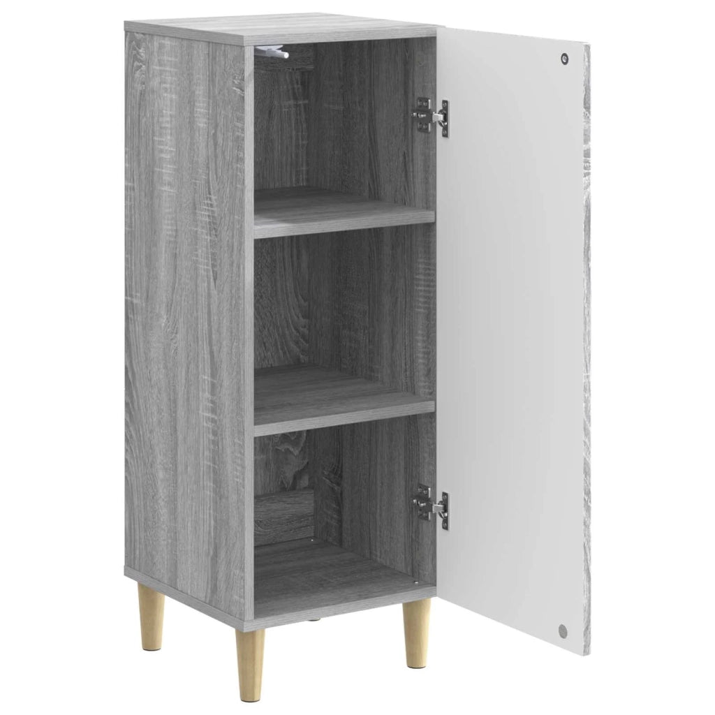 Credenza Grigio Sonoma 33 x 34,5 x 90 cm Legno ingegnerizzato