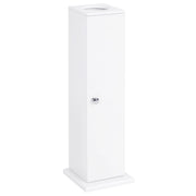 Mobile Bagno Stretto con Portarotolo e Ripiano ¨C Zephmum ¨C 19,5x19,5x65 cm Bianco