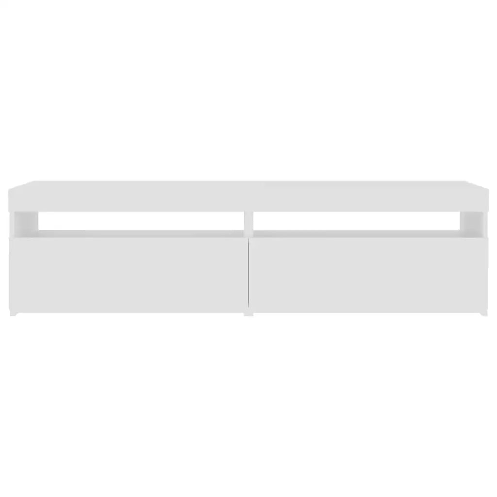 Mobili Porta TV con Luci LED 2 pz Bianco 75x35x40 cm 804392