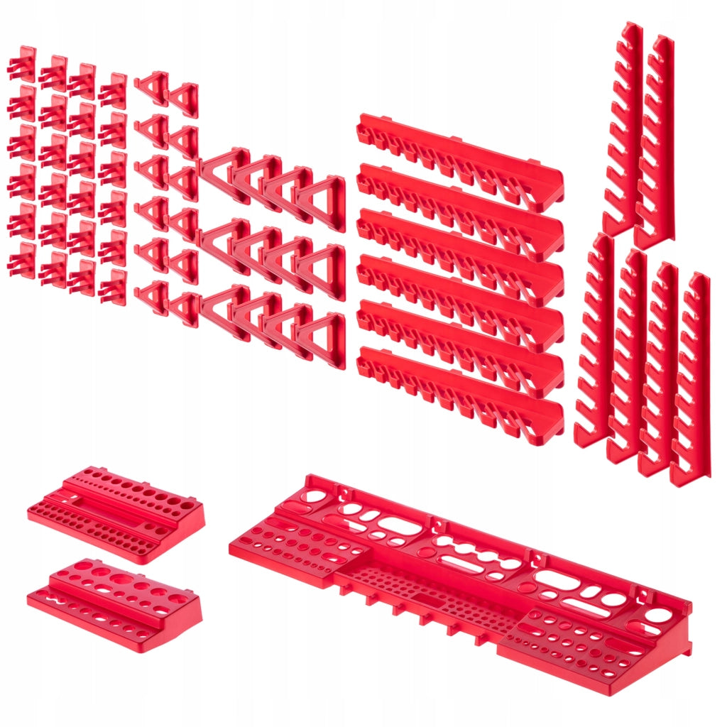 KADAX Pannello portautensili da parete per officina, 174x78 cm, 81 scomparti, 60 supporti, garage