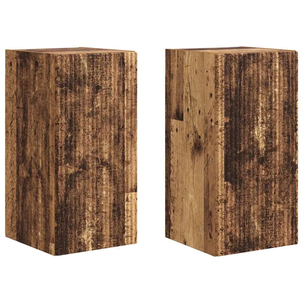 Mobile TV da parete 2 pcs Legno vecchio 30 x 31 x 60 cm 892286