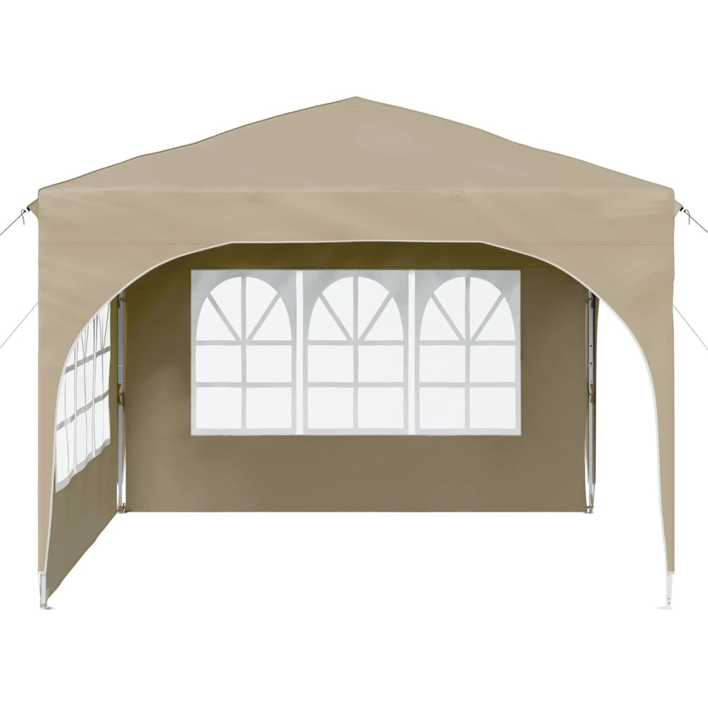 Tenda per feste a pop-up 290 x 290 x 245 cm Crema