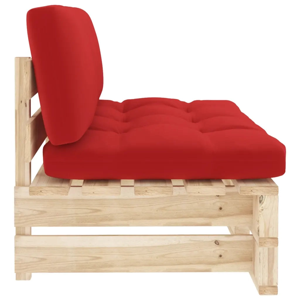 Divano Centrale Giardino su Pallet in Legno di Pino Impregnato 3066535