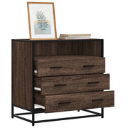 Cassettiera Rovere Marrone 70x41x70 cm in Legno Multistrato 849088