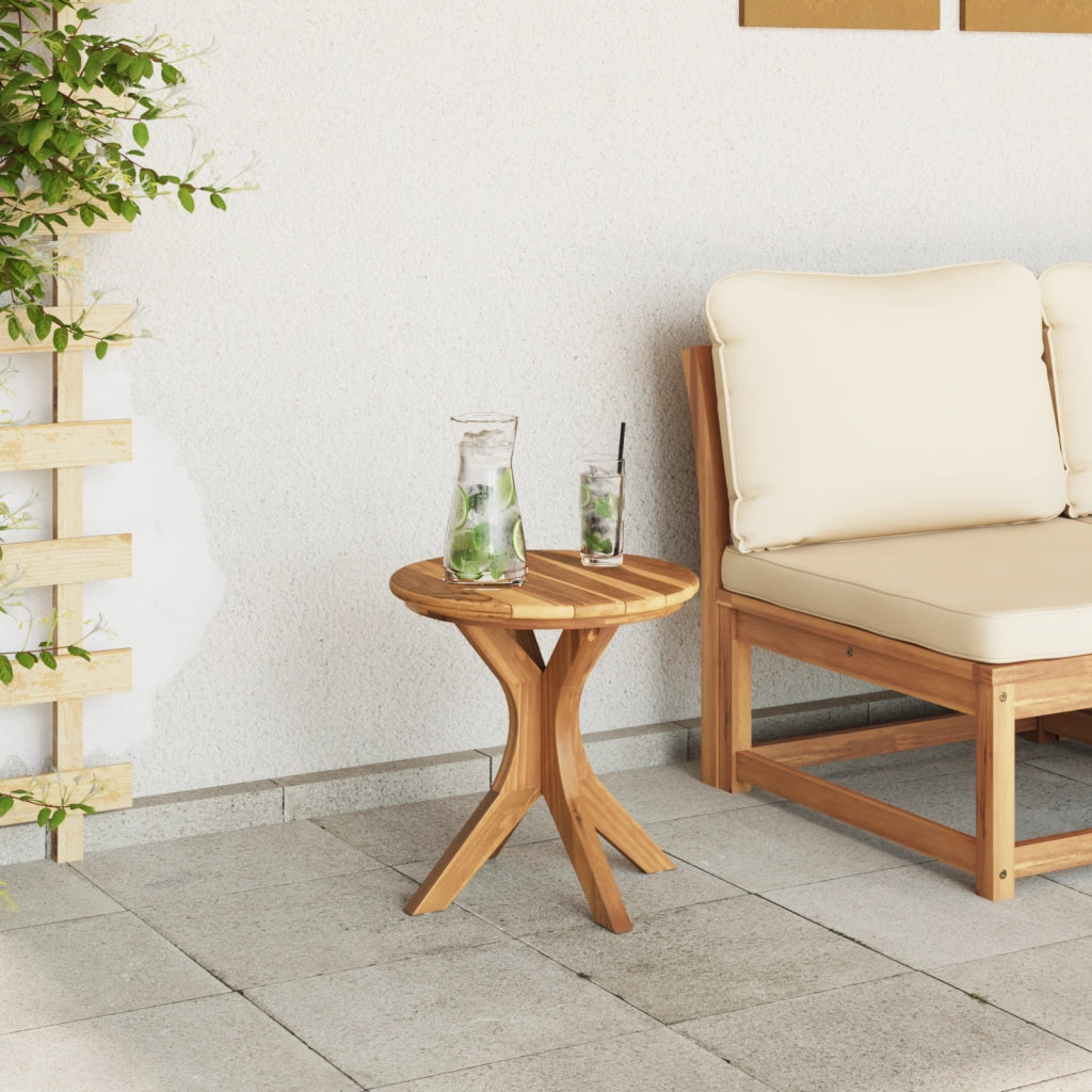 Tavolo da Giardino Ã˜40x41 cm Legno Massello Teak