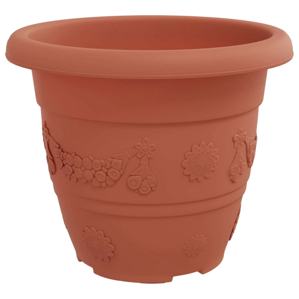 Vasi per Piante 24 pcs Rosso Mattone Ø 22 x 18 cm Plastica 3403280