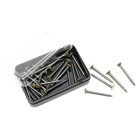 CHIODINI PER GANCI PER QUADRI 30 mm - blister 15 pezzi - 12 confezioni