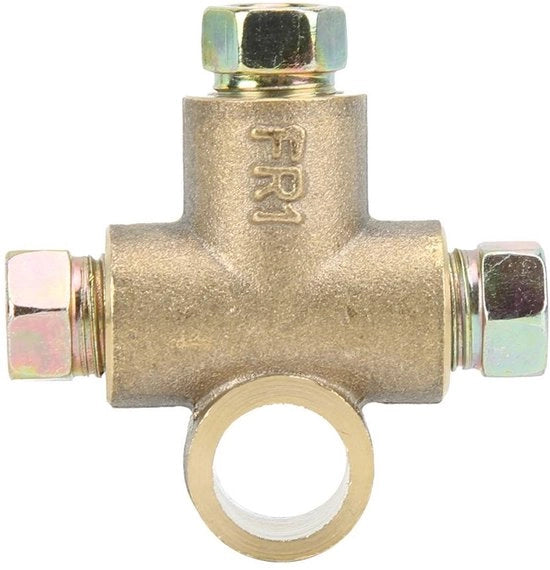 Flessi 3 vie per esterno M10 - Tubi 3/16 pollici - Installazione facile - Legatura - Pressione di lavoro sicura 1841 psi - Guida di freno