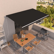 Tenda da Sole Retrattile Automatica 500x350 cm Antracite 3069029