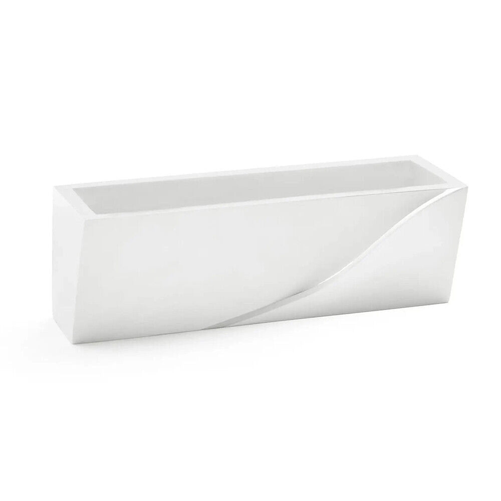 Trade Shop - Applique In Gesso Rettangolare Intaglio Doppia Luce Led Attacco G9 Parete Gs-e78 -