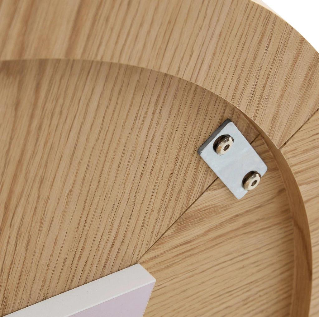 Tavolo da pranzo rotondo in MDF Ø 100 cm effetto legno