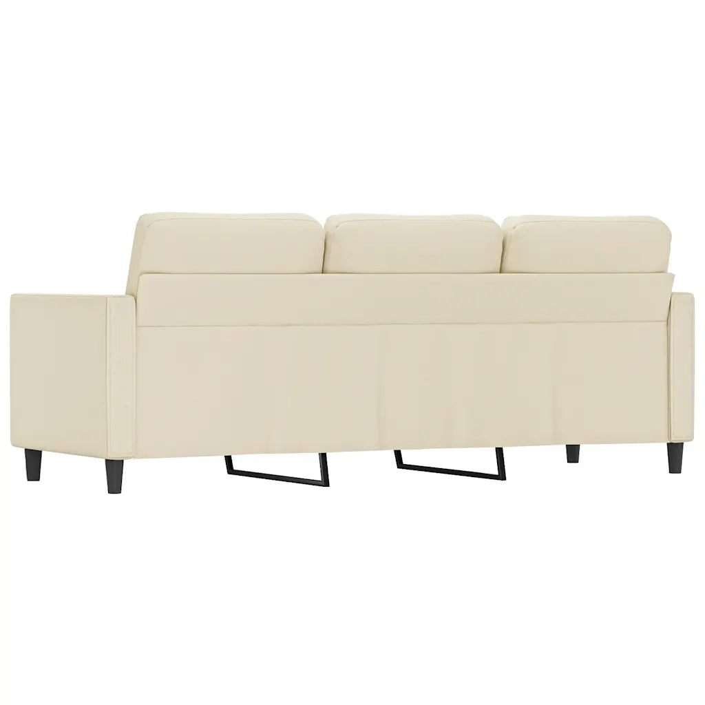 Divano | Divano da soggiorno | Sofa a 3 Posti Crema 180 cm in Similpelle