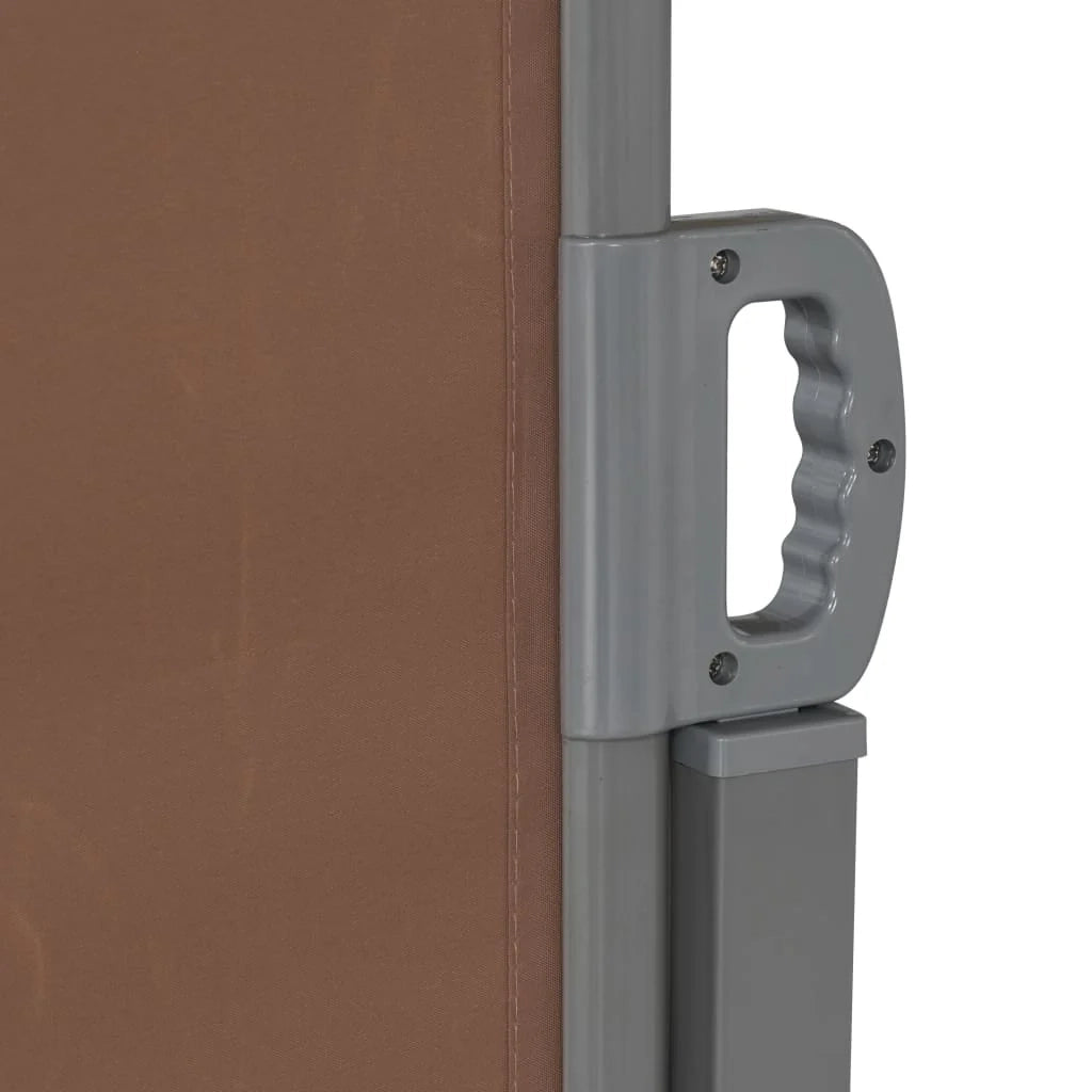 Tenda da sole laterale retrattile/schermo privacy per patio giardino terrazza balcone 160 x 600 cm marrone 02_0007098