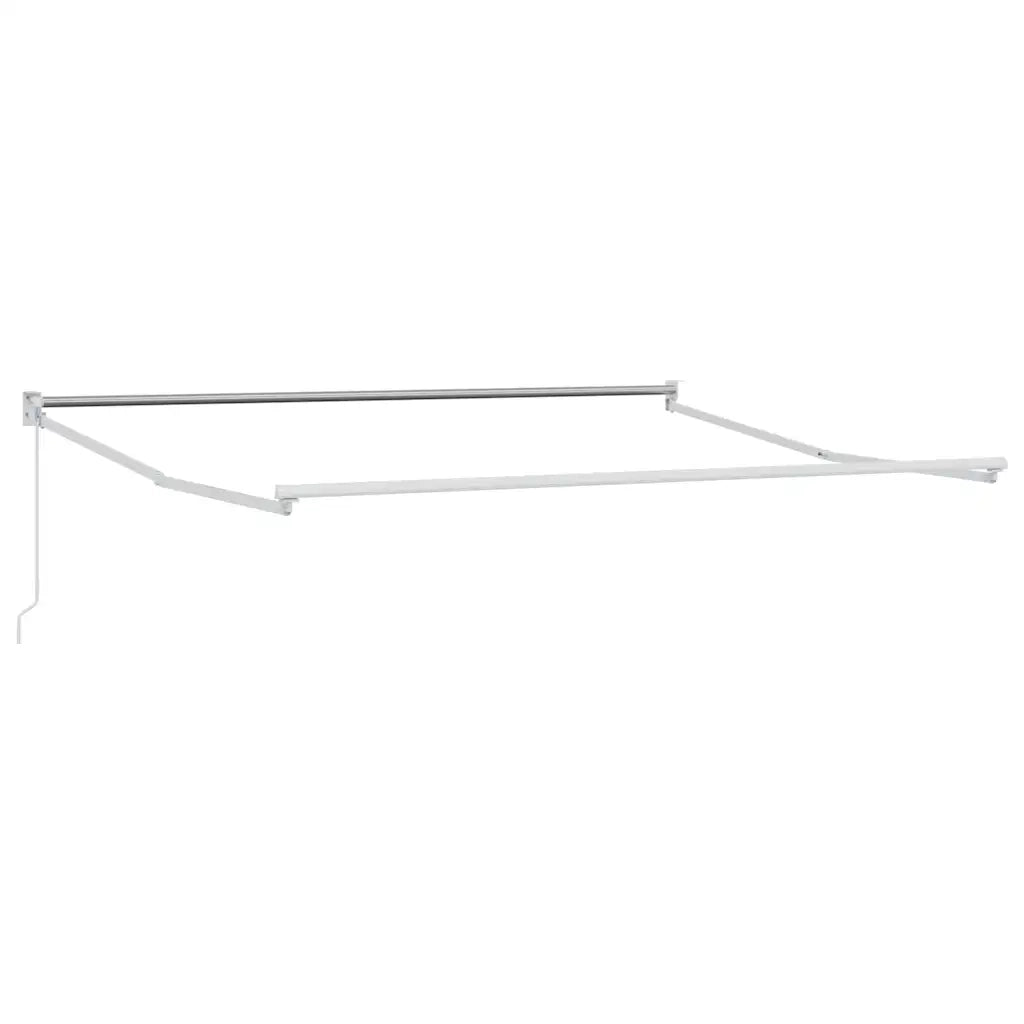 Tenda Retrattile Antracite e Bianca 4,5x3 m Tessuto e Alluminio