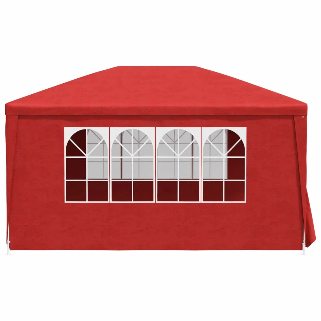 Tenda Party 400 x 300 x 255 cm Rosso PE e Acciaio