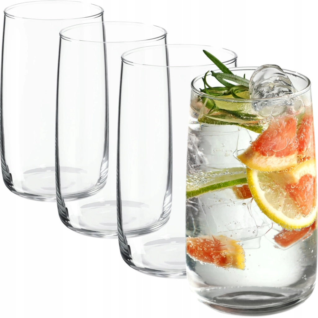 Set di 4 bicchieri da bibita KADAX da 480 ml, ideali come regalo.