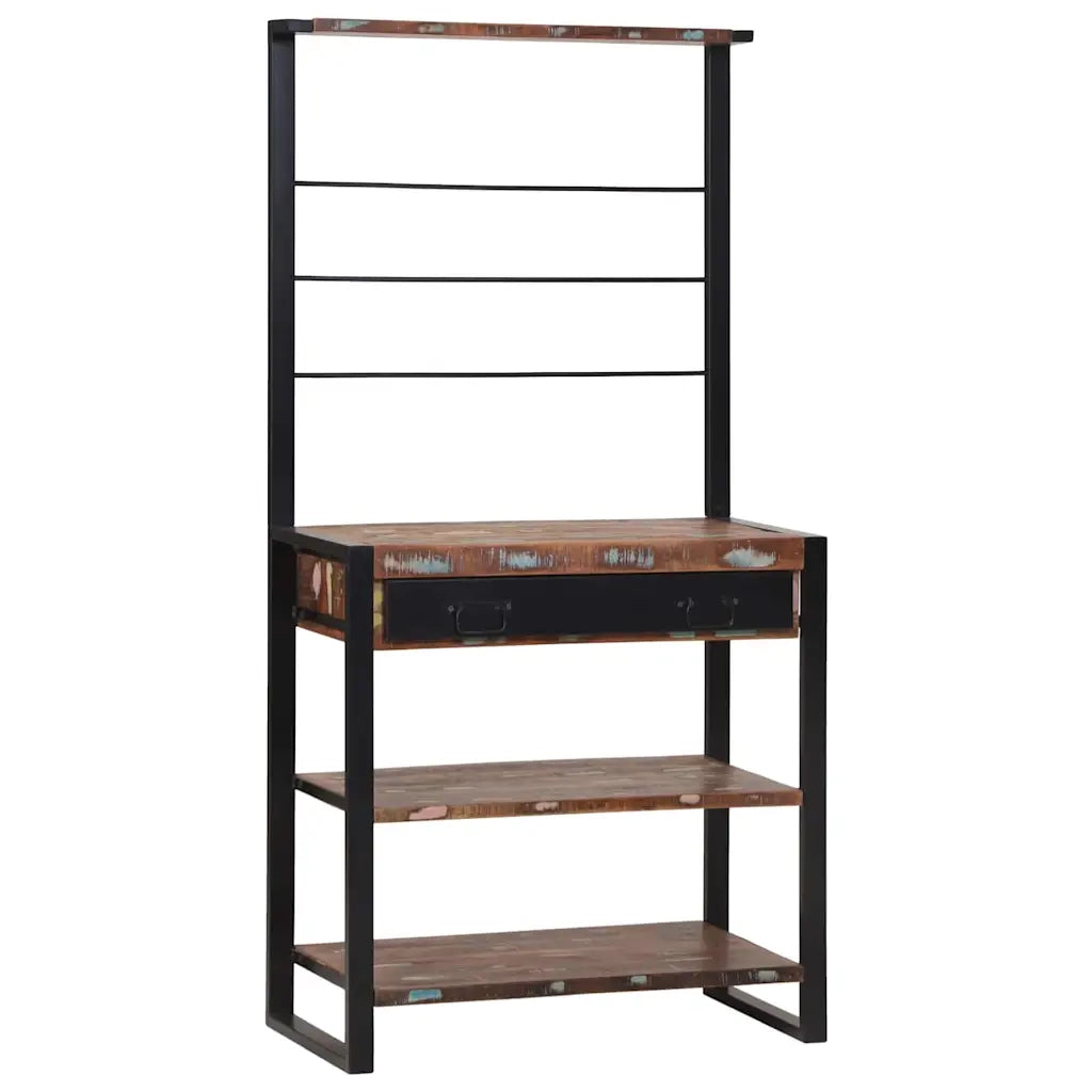 Scaffale da cucina Multicolore e nero 80 x 40 x 160 cm CFW5930652