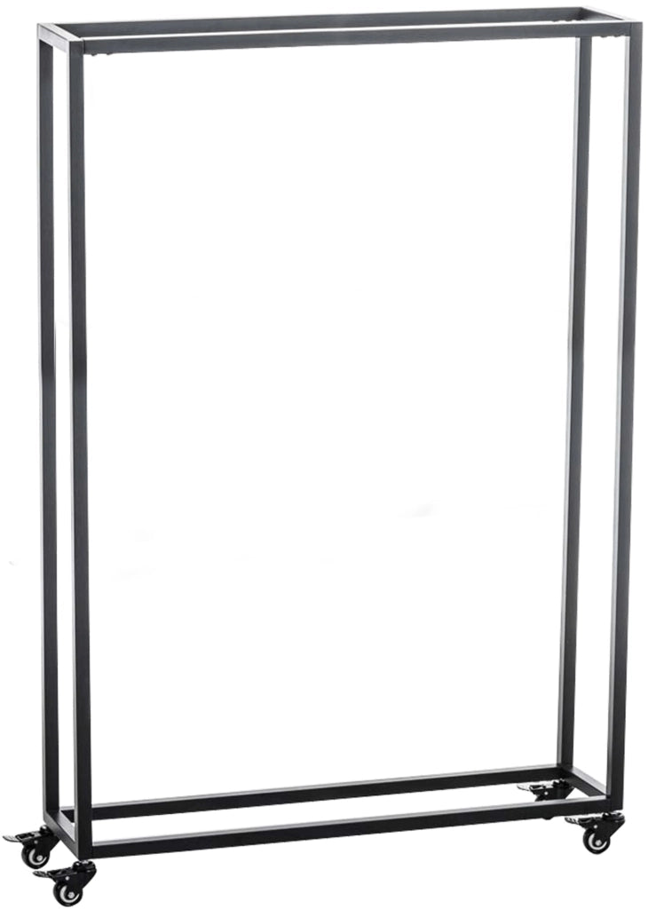 Portalegna per Camino HETTA in Acciaio Inox nero,25x80x150 cm