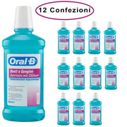 Oral b colluttorio denti & gengive con cetilpiridino cloruro 12 confezioni da 500 milliliters