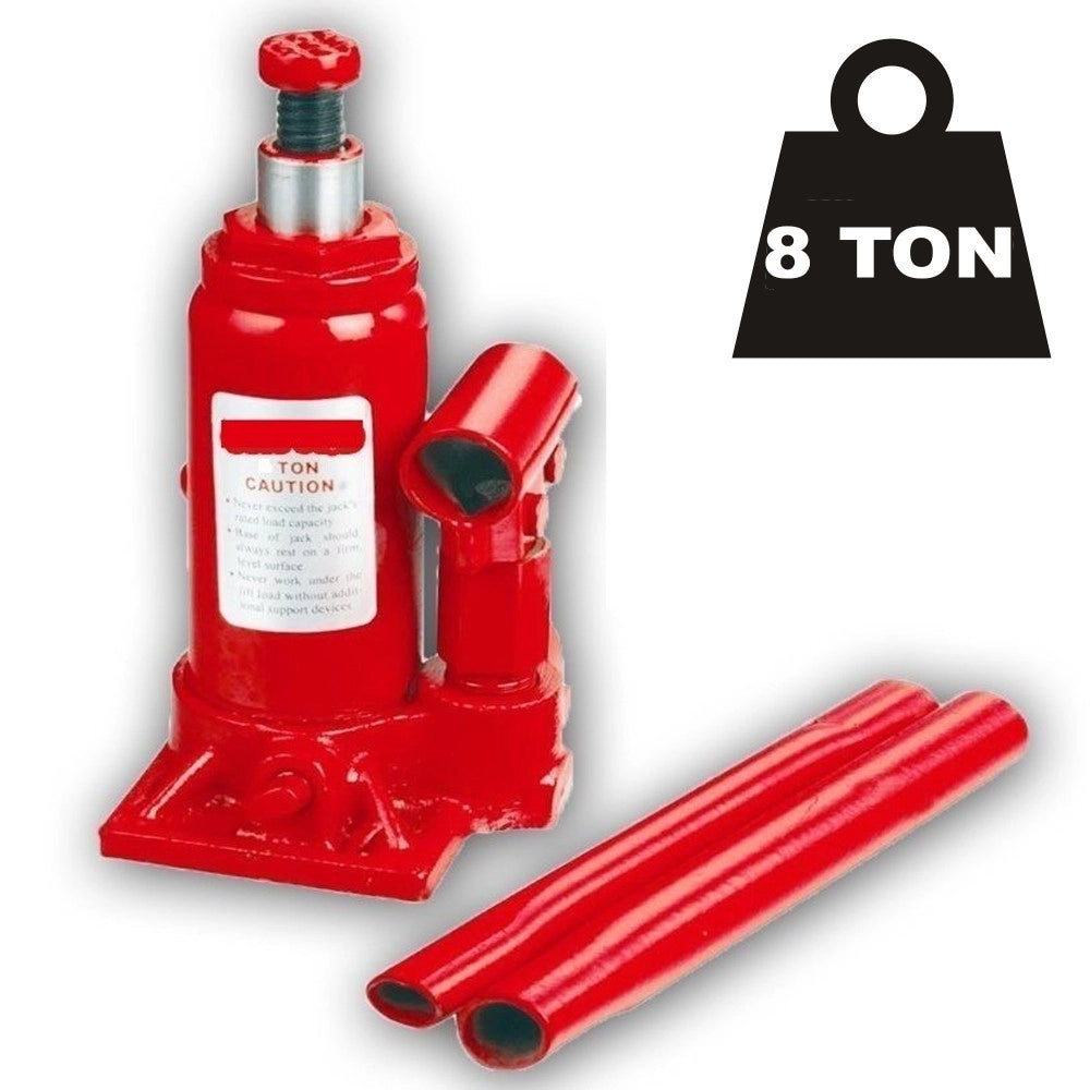 Trade Shop - Crick Auto 8 Ton Sollevatore Idraulico A Pressione Martinetto Bottiglia 8000 Kg -
