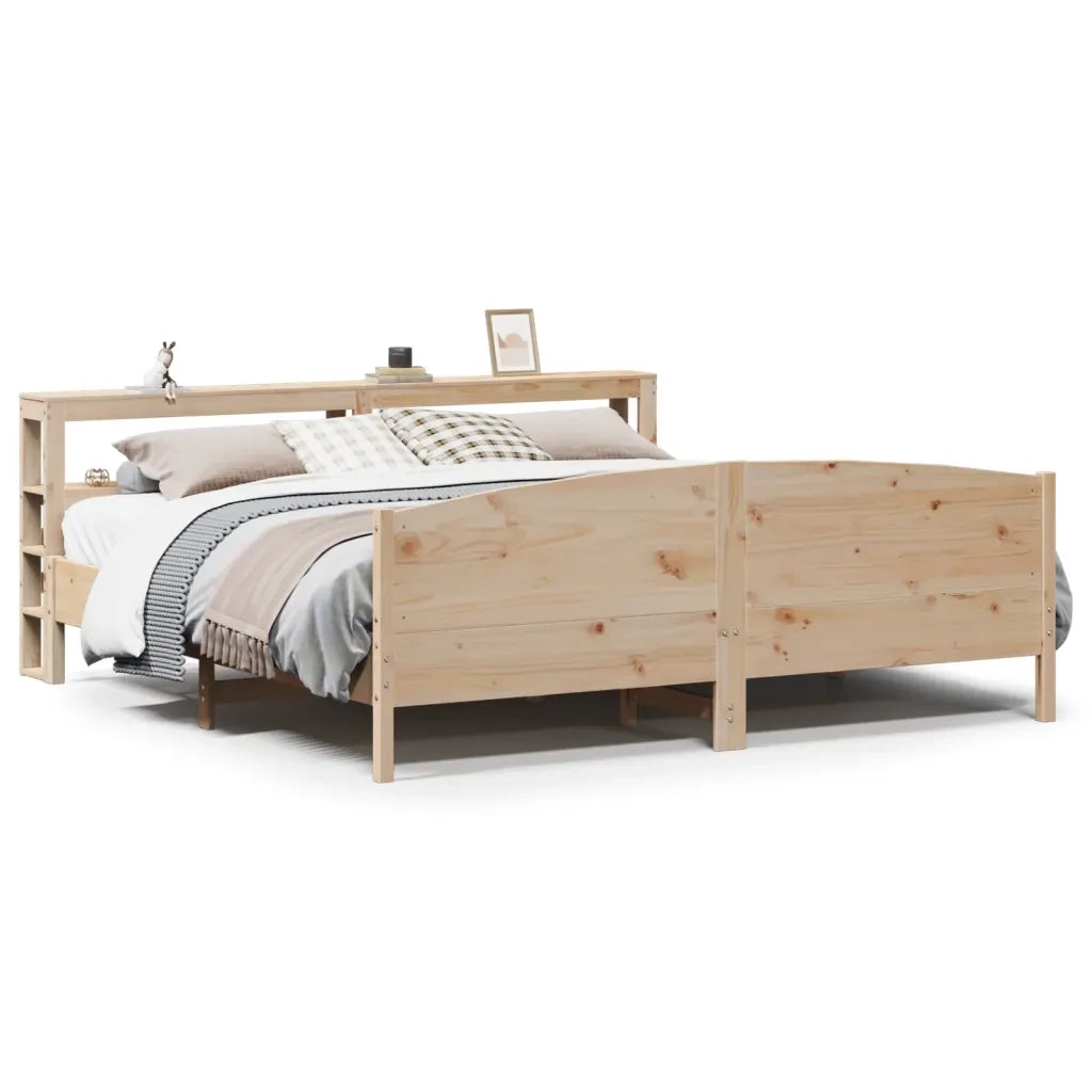 Letto senza Materasso 200x200 cm in Legno Massello di Pino 3306213